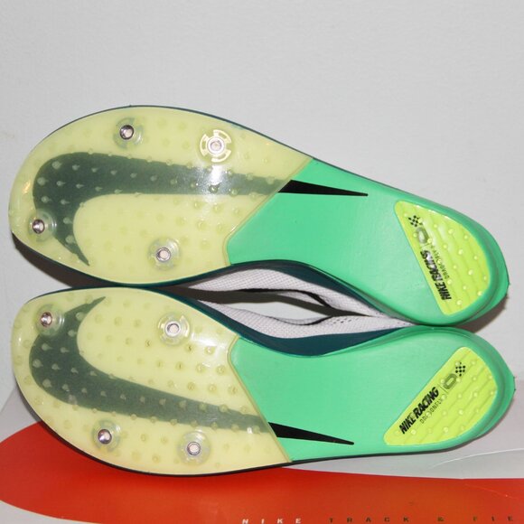 Nike ZoomX Dragonfly 2 Track Spikes Mens 7.5 Womens 9 White Spruce - Picture 6 of 9